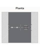 Altalena inclusiva certificata in metallo a 3 posti - 1 sedile piano/1 orsetto/1 nido - adatta ai diversamente abili