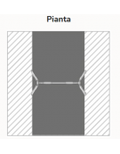 Altalena in legno 2 posti - Sedili in gabbia in gomma - Trave superiore in legno - cm 155x345x225 h