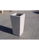 CENERIERA TRAPEZOIDALE IN GRANIGLIA DI MARMO SABBIATO PER ESTERNO - CM 41x41x90h