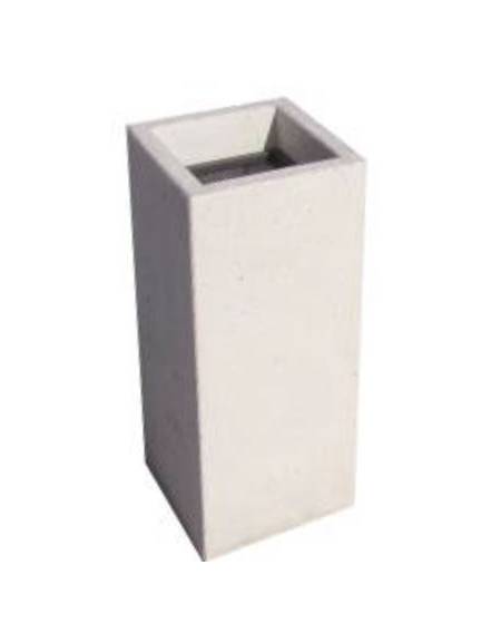 CENERIERA RETTANGOLARE IN CALCESTRUZZO COLORE GRIGIO PIETRA PER ESTERNO - CM 35x35x70h