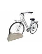 Portabici 1 posto in cemento calcestruzzo colore Grigio pietra - cm 60x25x30h