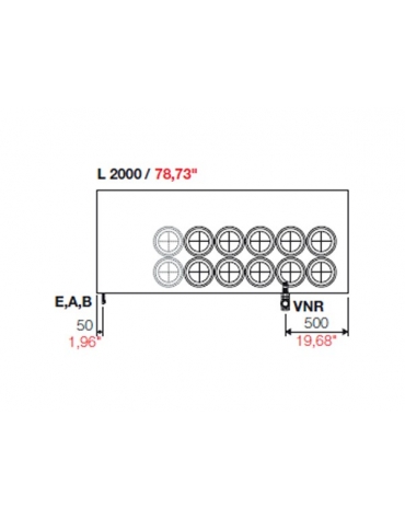 Banco N° 12+12 Pozzetti gelati - VENTILATO ( Carapine escluse)