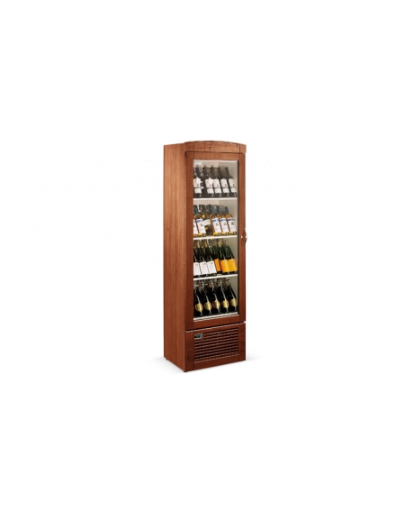 Cantinetta vetrina frigo per vini in legno statica multitemperatura da 72  bottiglie - Linea freddo - Refrigerazione professional