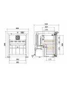 Frigorifero per farmacia da Lt. 156 cm 60,4x61,5x84,5h