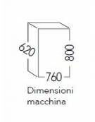 Fabbricatore produttore di ghiaccio a cubetti pieni 24Kg/24h