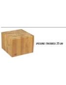 Ceppo in legno per macelleria cm. 80x60x90h