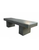 PANCHINA LINEARE PER ARREDO URBANO IN CEMENTO CALCESTRUZZO COLORE GRIGIO PIETRA - CM 180x60x45h