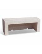 PANCHINA LINEARE PER ARREDO URBANO IN CEMENTO CALCESTRUZZO COLORE GRIGIO SABBIATO - CM 170x50x50h