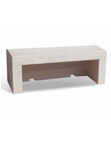 PANCHINA LINEARE PER ARREDO URBANO IN GRANIGLIA DI MARMO SABBIATO COLORE A SCELTA - CM 170x50x50h