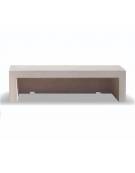 PANCHINA LINEARE PER ARREDO URBANO IN CEMENTO CALCESTRUZZO COLORE GRIGIO SABBIATO - CM 200x50x50h