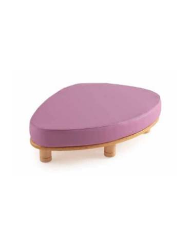 POUF STONE MINI 0/3 ANNI IN LEGNO MULTISTRATO DI BETULLA E CUSCINO RIVESTITO IN SIMILPELLE IGNIFUGA 1IM - cm 79x58x22H