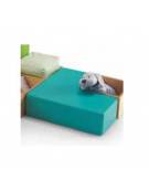 POUF ANGOLARE IN ECOPELLE IGNIFUGA CLASSE 1IM- cm 65x65x20H