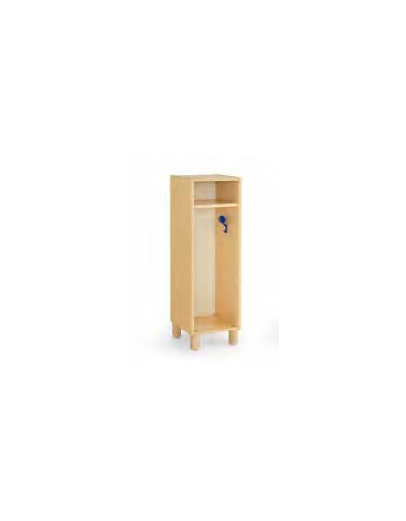 ARMADIO SPOGLIATOIO 2 POSTI A GIORNO STRUTTURA NOBILITATO LARICE - cm 36x41x114H