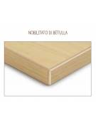 ARMADIO SPOGLIATOIO 2 POSTI CON 1 ANTA STRUTTURA NOBILITATO BETULLA - cm 36x41x114H