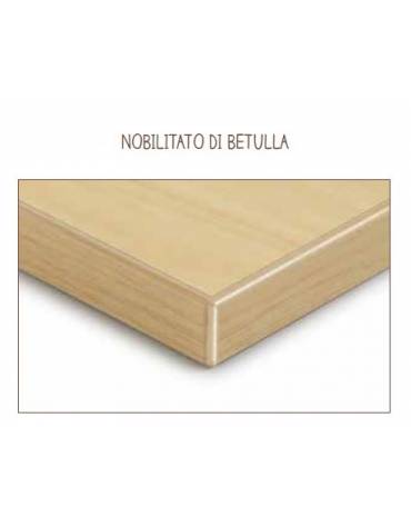 ARMADIO SPOGLIATOIO 4 POSTI CON 2 ANTE STRUTTURA NOBILITATO BETULLA - cm 70x41x114H