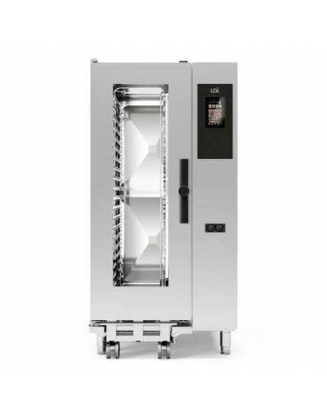 Forno a convezione ventilato professionale elettrico 20 teglie gn GN 1/1 con carrello estraibile - Comandi Touch Screen