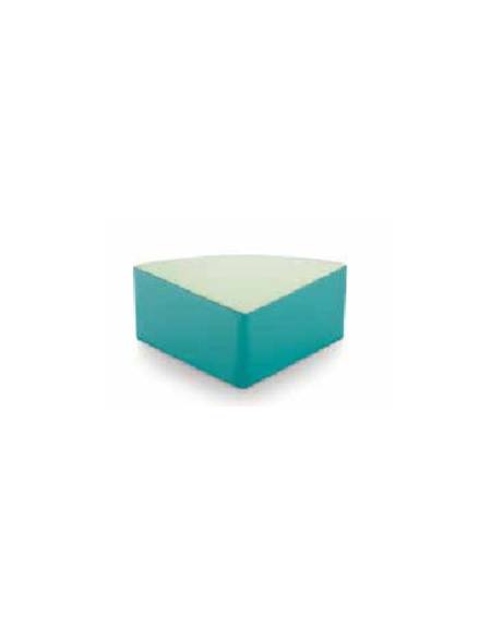 POUF ANGOLO 90° ETA' 0/3 ANNI CON RIVESTIMENTO ECOPELLE IGNIFUGO 1IM - COLORI A SCELTA - cm 40x40x20H