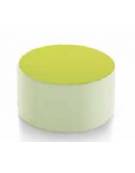 POUF CILINDRICO ETA' 0/3 ANNI CON RIVESTIMENTO ECOPELLE IGNIFUGO 1IM - COLORI A SCELTA - cm Ø 40x20H