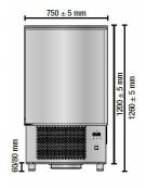 Abbattitore di temperatura N° 10 Teglie - Potenza W 1.490