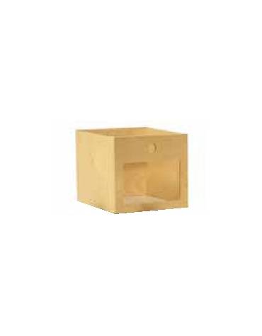 CASSETTA GRANDE FRONTALE PLEXIGLASS, STRUTTURA IN LEGNO MULTISTRATI DI BETULLA - cm 31x35x29H