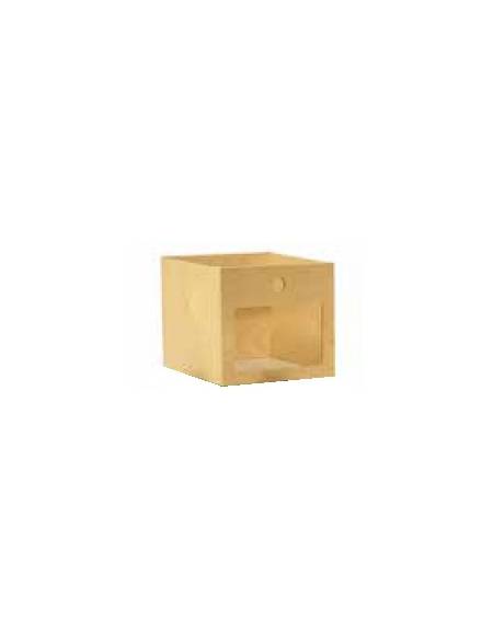 CASSETTA GRANDE FRONTALE PLEXIGLASS, STRUTTURA IN LEGNO MULTISTRATI DI BETULLA - cm 31x35x29H