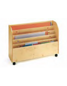 CARRELLO PORTAFOGLI VERTICALI IN LEGNO MULTISTRATI DI BETULLA - cm 110x40x81H