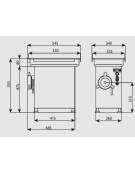 Tritacarne refrigerato attacco 32