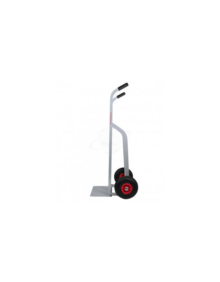 Carrello portacasse in allumino - 2 ruote pneumatiche con cerchio