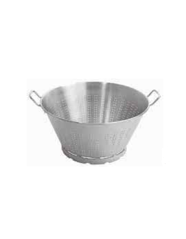 Colapasta tronco conico in acciaio inox con 2 maniglie - Ø cm 24x12h - litri 3,5