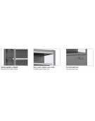 Murale refrigerato INOX per latticini e salumi cm 233x76x202h