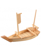 Barca presentazione sushi boat i n legno - cm 38x15x8h