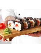 Tagliere sushi in legno - cm 24x15x3h