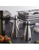 Oliera in acciaio inox - Diametro cm 9,0 - Altezza 15,5 cm - 0,450 l