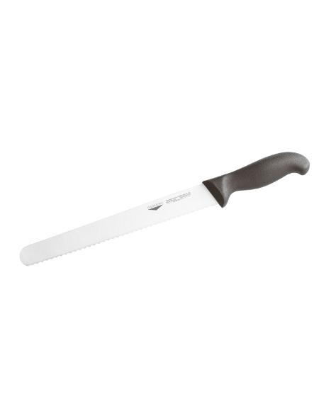 Coltello pane in acciaio inox con manico PP - cm 25 - colori vari