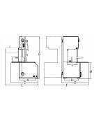 Segaossa inox con nastro da cm. 208 - TRIFASE