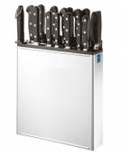 Porta coltelli in acciaio inox - cm 30,5x5,6x30,5h