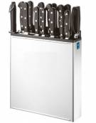 Porta coltelli in acciaio inox - cm 30,5x5,6x35,5h