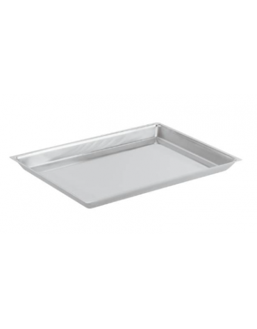 Vassoio espositore rettangolare in acciaio inox - cm 29x21x2h