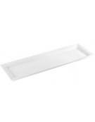 Vassoio sushi in melamina di colore bianco - cm 53x18