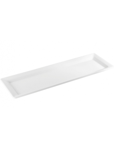 Vassoio sushi in melamina di colore bianco - cm 53x18