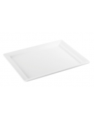 Vassoio sushi in melamina di colore bianco - cm 32,5x26,5 - GN 1/1