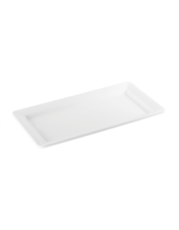 Vassoio sushi in melamina di colore bianco - cm 53x17,5 - GN 1/1