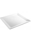 Vassoio quadrato sushi in melamina di colore bianco - cm 51x51