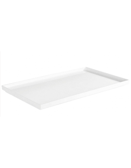 Vassoio espositore per buffet in melamina colore bianco - GN 1/1 - cm 53x32,5x3h