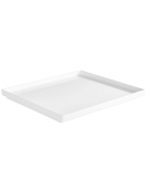 Vassoio espositore per buffet in melamina colore bianco - GN 1/2 - cm 32,5x26,5x3h