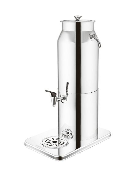 Distributore latte in acciaio inox - capacità lt 5 - cm 33x22x50h