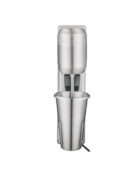 Frullino in acciaio inox da muro, bicchiere inox da 975 ml - Tasto con 2 velocità - mm 420x117x183h