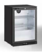 Espositore refrigerato ventilato - controllo digitale -  133 lt. - +1∾+10 °C -  1 porta battente - mm 600x520x900h