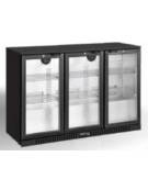 Espositore refrigerato ventilato retrobanco - controllo digitale - 330 lt. - +2 / +10 °C - 3 porte battente - mm 1350x520x900h