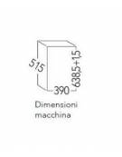 Macchina per cubetti di ghiaccio professionale da Kg 31/24h - Contenitore da Kg 17 - Raffreddamento ad acqua